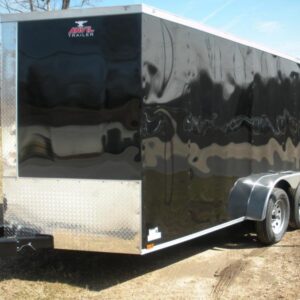 7x18 Enclosed Trailer front view - Anvil Cargo