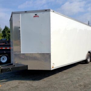 8.5x28 Enclosed Trailer front View